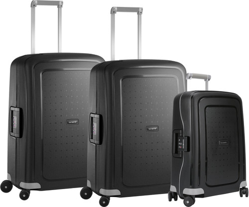 Samsonite S'cure Spinner 55+69+69cm Black Kofferset Main Image