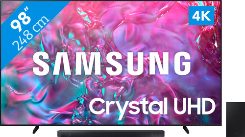 Samsung Crystal UHD 98DU9070 (2024) + Soundbar Main Image