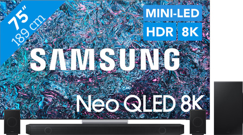 Samsung Neo QLED 8K 75QN900D (2024) + Barre de Son Main Image