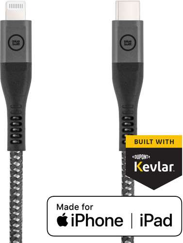 BlueBuilt USB-C to Lightning Cable 1.5m Kevlar Black Main Image