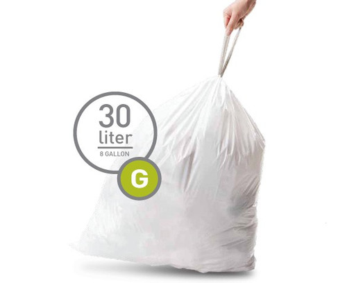 Simplehuman Trash Bag Code G Pocket Liners 30 Liters (60 units