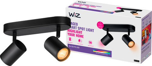 WiZ 2 spot Imageo zwart - Gekleurd en Wit licht - GU10 Main Image