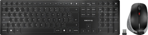 CHERRY DW 9500 SLIM Desktop Wireless Keyboard and Mouse Set AZERTY Black Main Image