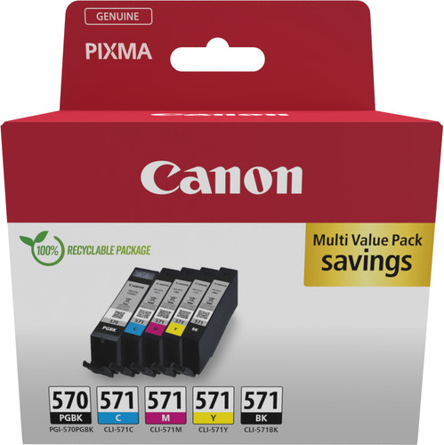 Canon PGI-570/CLI-571 Cartouches Pack Combiné Main Image