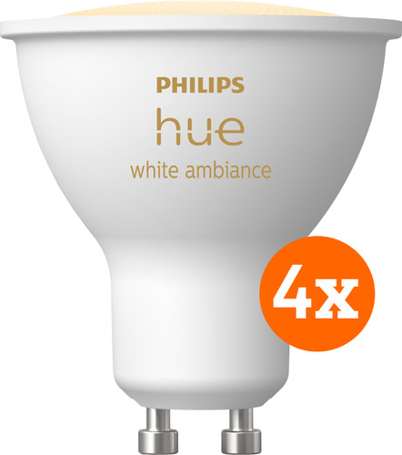 Philips Hue White Ambiance GU10 Lot de 4 Main Image