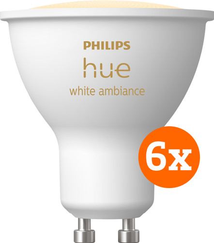 Philips Hue White Ambiance GU10 Lot de 6 Main Image