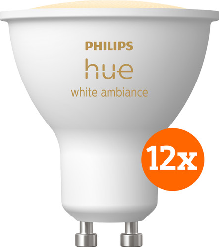 Philips Hue White Ambiance GU10 Lot de 12 Main Image