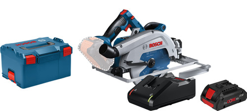 Bosch Professional GKS 18 V-68 GC BITURBO + Batterie GBA 4,0 Ah et Chargeur Rapide Main Image