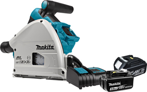 Makita DSP600ZJ + Batterie 3,0 Ah (2x) et Chargeur Main Image