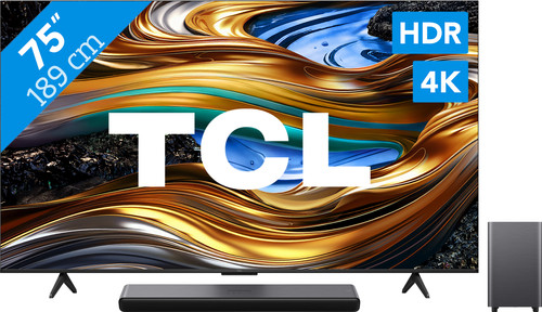 TCL 4K LED 75P71B (2024) + soundbar Main Image