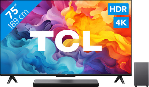 TCL 4K LED 75P61B (2024) + Soundbar Main Image