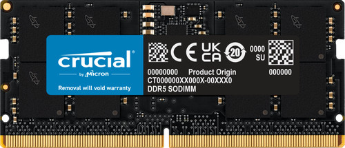 Crucial 16GB DDR5 SODIMM CL40 4800MT/s Main Image