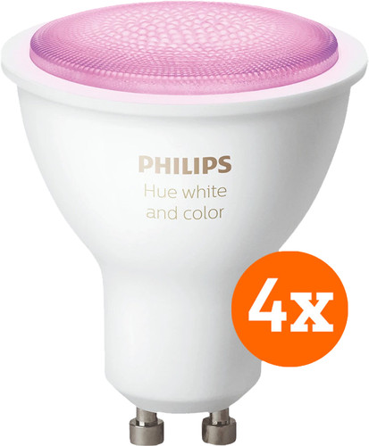 Philips Hue White and Color GU10 Lot de 4 Main Image