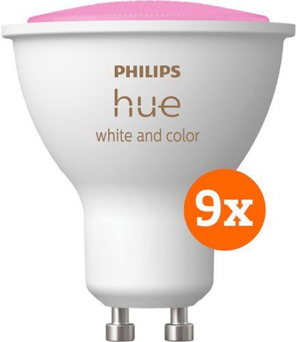 Philips Hue White and Color GU10 9-pack Main Image