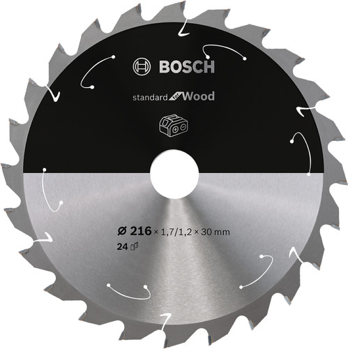 Bosch Cirkelzaagblad ACCU Standard for Wood 216x30x1.7/1.2x2 Main Image