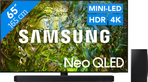 Samsung Neo QLED 4K 65QN90D (2024) + Barre de Son Main Image