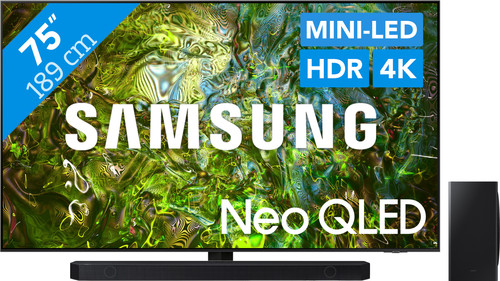 Samsung Neo QLED 4K 75QN90D (2024) + Barre de Son Main Image