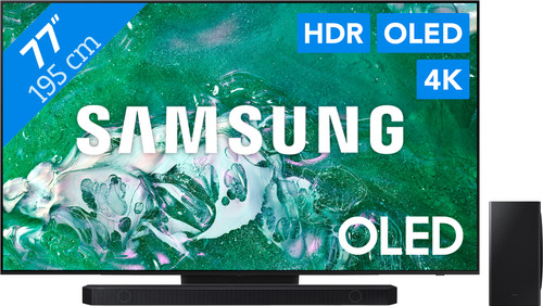 Samsung OLED 4K 77S90D (2024) + Barre de Son Main Image