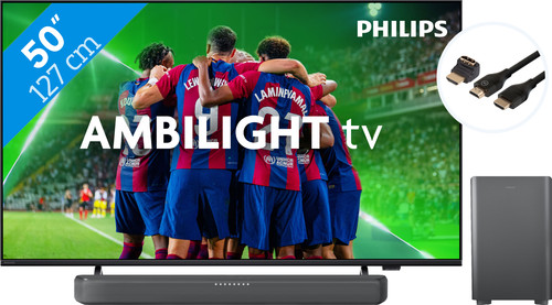 Philips 50PUS8309 - Ambilight (2024) + Soundbar + Hdmi kabel Main Image