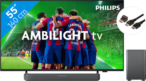 Philips 55PUS8309 - Ambilight (2024) + Barre de Son + Câble HDMI Main Image