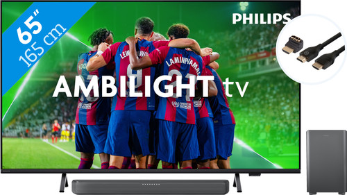 Philips 65PUS8309 - Ambilight (2024) + Soundbar + Hdmi kabel Main Image