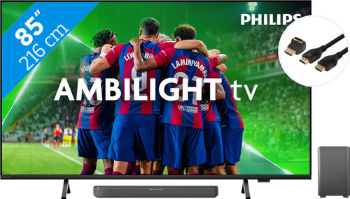 Philips 85PUS8309 - Ambilight (2024) + Soundbar + Hdmi kabel Main Image