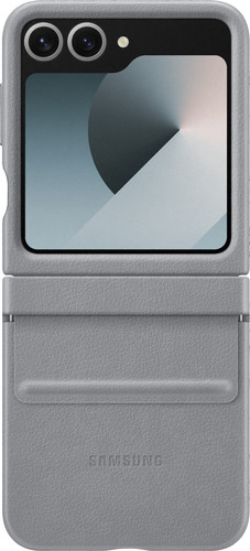 Samsung Galaxy Z Flip 6 Back Cover Similicuir Gris Main Image