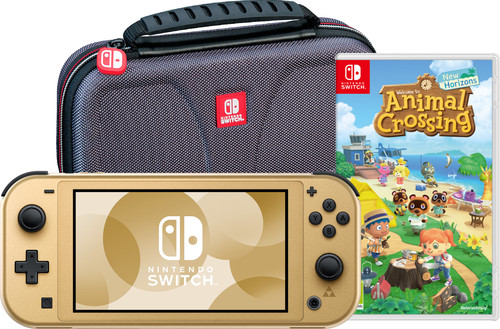 Nintendo Switch Lite Zelda Edition + Animal Crossing: New Horizons + Beschermhoes Main Image