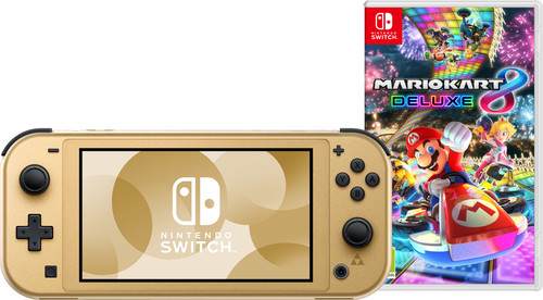 Nintendo Switch Lite Zelda Edition + Mario Kart 8 Deluxe Main Image