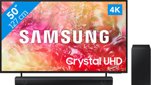 Samsung Crystal UHD 50DU7100 (2024) + Soundbar Main Image