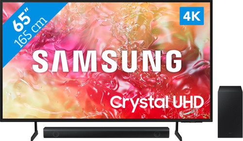 Samsung Crystal UHD 65DU7100 (2024) + Soundbar Main Image