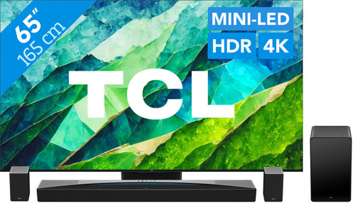 TCL QD Mini-LED 65C81B (2024) + Soundbar Main Image