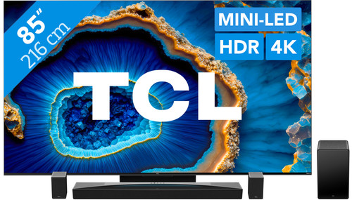 TCL QD Mini-LED 85C803 (2023) + Soundbar Main Image