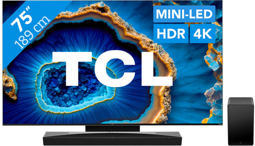 TCL QD Mini-LED 75C803 (2023) + Barre de Son Main Image