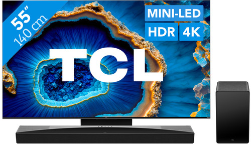 TCL QD Mini-LED 55C803 (2023) + Barre de Son Main Image