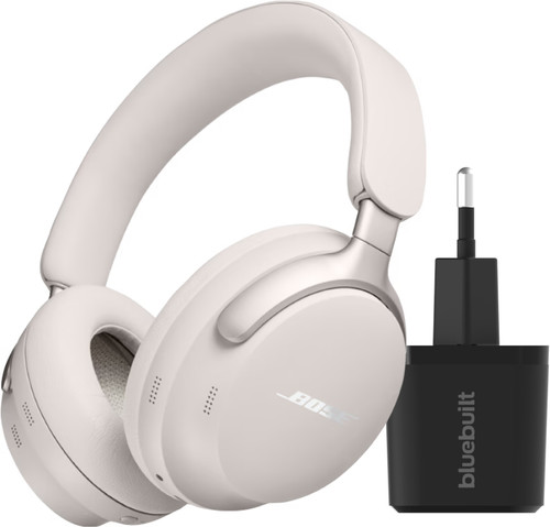 Bose QuietComfort Ultra Casque Audio Blanc + Chargeur Main Image