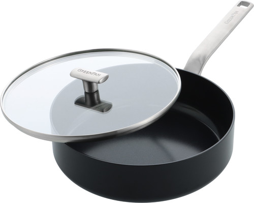 GreenPan Evolution High-sided skillet with lid 26cm Black Main Image