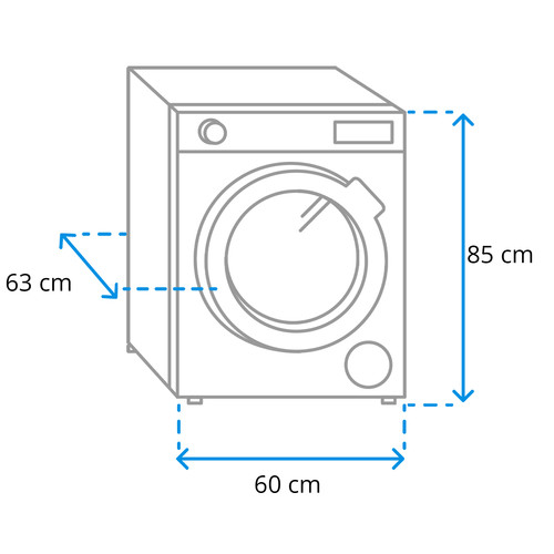 Samsung WD90DG6B85BB AI Wash - 9/6kg visual Coolblue 1