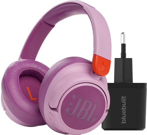 JBL JR460NC Roze + BlueBuilt Quick Charge Oplader met Usb A Main Image