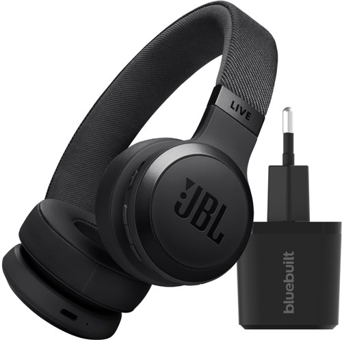 JBL Live 670NC Noir + BlueBuilt Chargeur Quick Charge avec Port USB Main Image