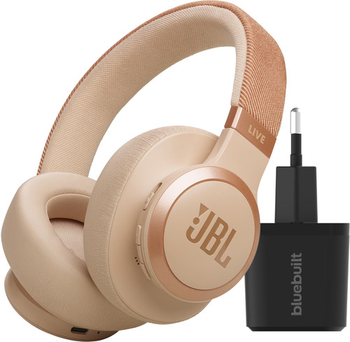 JBL Live 770NC Or Rose + BlueBuilt Chargeur Quick Charge avec Port USB Main Image