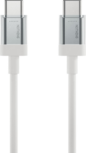 Nothing Câble USB-C vers USB-C 1,8 m Matière Synthétique Blanc Main Image