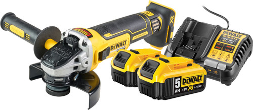 DeWalt DCG405NT-XJ Batterie 5,0 Ah (2x) Kit de Démarrage Main Image