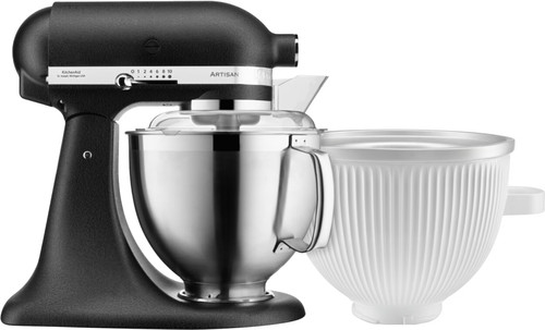 KitchenAid 5KSM185PSEBK Truffe Noire + Sorbetière Main Image