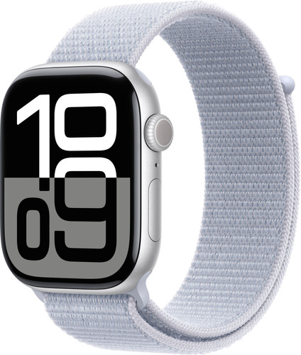 Apple Watch Series 10 46 mm Argent Boucle Sport Main Image