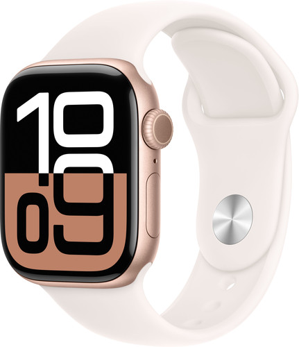 Apple Watch Series 10 42mm Rose Gold Sport Band M/L Main Image