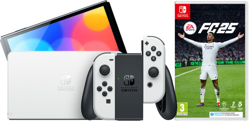 Nintendo Switch OLED Wit + EA Sports FC 25 Main Image