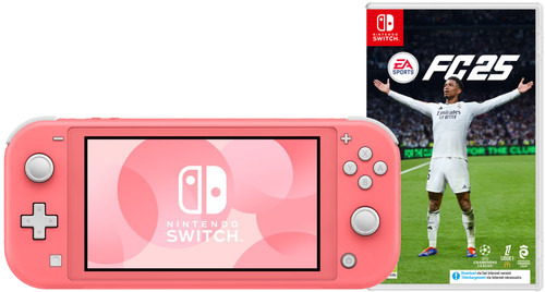 Nintendo Switch Lite Koraal + EA Sports FC 25 Main Image