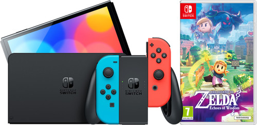 Nintendo Switch OLED Blauw Rood + Zelda: Echoes of Wisdom Main Image