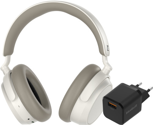 Sennheiser Accentum Plus Wit + BlueBuilt Quick Charge Oplader met Usb A Poort 18W Zwart Main Image